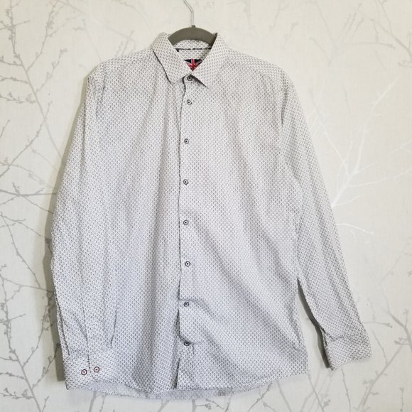 Soul of London Anchor Print Button Down Shirt - Picture 1 of 4